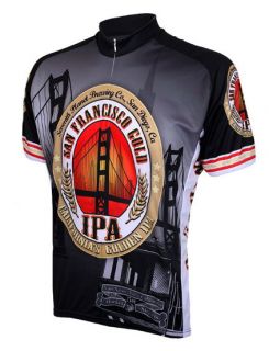 San Francisco Gold IPA Beer Cycling Jersey Mens Bike Bicycle with