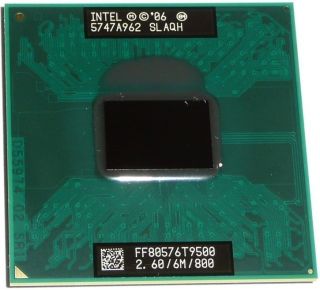 Intel Core 2 Duo Mobile T9500 2 6GHz 6M 800MHz Slayx