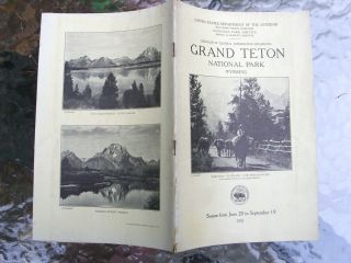  Grand Teton National Park Circular US Department of Interior COLOR MAP