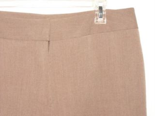 Womens Investments Petites Light Brown Dress Pants Size 14 P