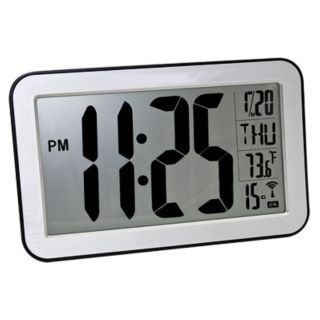 Jumbo Digital Atomic Wall Clock Thermometer