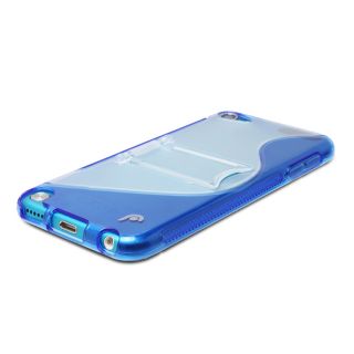  Hybrid PC + TPU Case w/ Kickstand for Apple iPod Touch 5th Gen (Blue