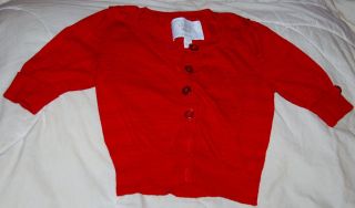 Cute Limited Too Justice Red Cropped Sweater Sz 12