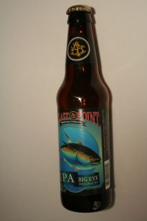 Ballast Point Big Eye IPA Beer Bottle w Crown Empty