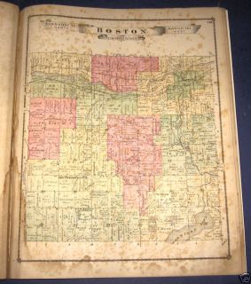 Boston Township Ionia County Michigan Plat Map 1875