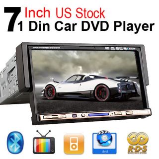 One DIN 7 inch Touch Screen Car Stereo DVD Player iPod