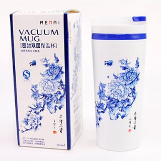 USD $ 6.59   Floral Double layer Sealing Vacuum Mug (400ml),