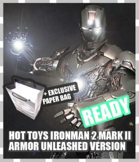 HOT TOYS IRONMAN 2 MARK II ARMOR UNLEASHED JIM RHODES 1 6 READY NOW