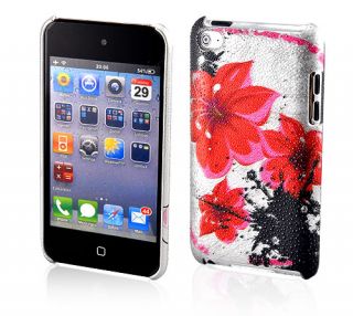 Water Bling Hibiscus Hard Case for iPod Touch 4th 4G