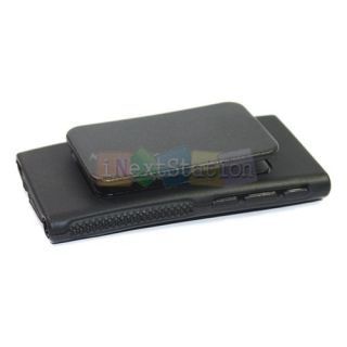 Black Silicone Case Cover for Apple iPod Nano 7 with Belt Clip