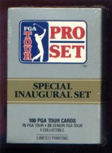 1990 PGA Tour Pro Set Special Inaugural Set Golf Cards Le