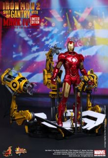 Hot Toys Ironman 2 Suit Up Gantry Mark IV Tony Stark 1 6 Combo New