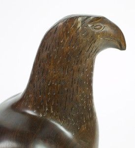 Ironwood Eagle Stunning Vintage 14 Carved Wood Eagle Sculpture Nice