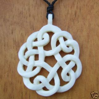 Pendant PB134 Celtic Brades Knots Bone Irish Jewelry Mm