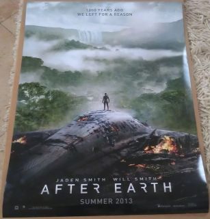 After Earth Movie Poster 2 Sided Original Advance 27x40 Will Smith