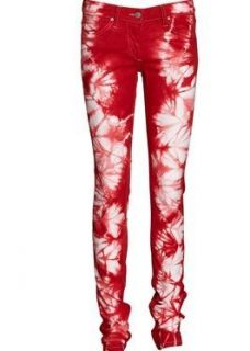 Amazing Isabel Marant Itzel Red Tie Dye Jeans Size 38 8 10 BNWT