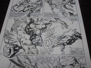 Namor the Sub Mariner Original Published Comic Book Art. VS the
