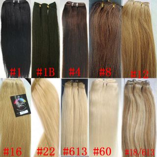 100g Pcs 100 Remy Human Hair Extension Straight Hair Weft 28 All