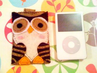  Felt Handmade Animal iPod Case Cover Wallet Clutch OOAK DiY Christmas
