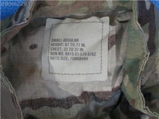 Multicam Coat Jacket Fraq Aramid Ira Small Regular Used 9762
