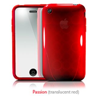 New iSkin Solo FX Slim Jelly Case TPU iPhone 3G 3GS Red