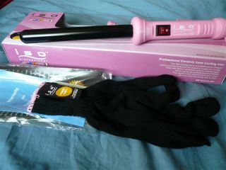 ISO Twister 19mm Ceramic Hair Curling Iron Curler Pink