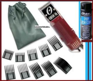 Oster Classic 76 Hair Clipper 10 Combs Disinfectant New