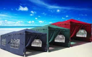 10 x 20 Pop Up EZ Set Up Canopy Tent Gazebo 6 Walls