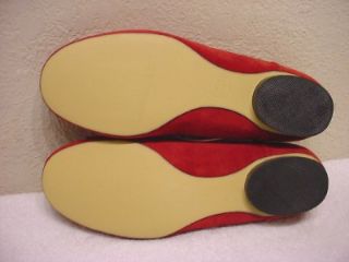 Sz 9 5 M Isaac Imzrahi Suede Leather Flat Shoes Cute