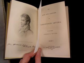 Life Letters of Washington Irving 1867 Illustr 3 Vol