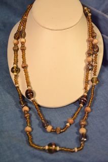 Italian Art Glass Bead Necklace 48