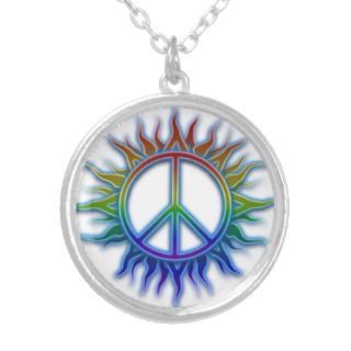 Peace Sign Sun Necklace 