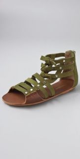 Twelfth St. by Cynthia Vincent Colby Suede Flat Sandals with Bows