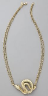 Erica Klein Short Snake Necklace with Swarovski Crystals