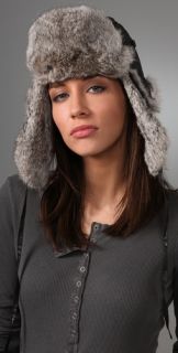 state & lake Quilted Fur Trapper Hat