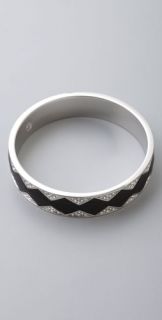 House of Harlow 1960 Crystal & Leather Bangle