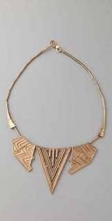 House of Harlow 1960 Chevron Station Necklace