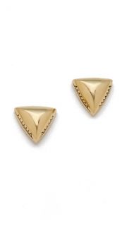 House of Harlow 1960 Engraved Faceted Pyramid Stud Earrings
