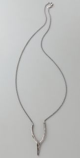 Elizabeth and James Large Wishbone Pendant Necklace