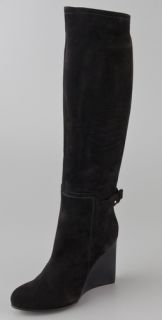CoSTUME NATIONAL Suede Wedge Boots