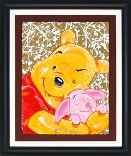 Framed Winnie The Pooh VIP Very Important Piglet David Willardson