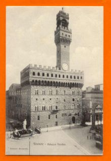 Postcard Italy Italie Firenze Vecchio Palace 1910 Years