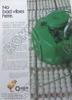 1975 Onan Engine Ad No Bad Vibes