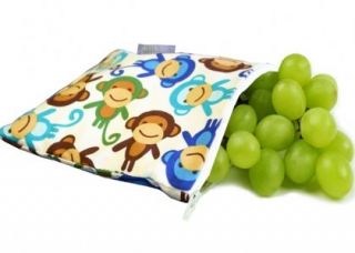 New Snack Happened Reusable Snack Bag in Funky Monkey Remix