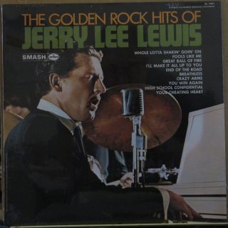 Golden Rock Hits of Jerry Lee Lewis 1st Press SEALED 1980 LP Back