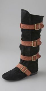 Jeffrey Campbell Woodsuede Slouch Flat Boots