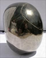 Lifesize Pyrite Crystal Skull w Quartz Veins S9496
