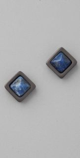 Juicy Couture Lapis Pyramid Stud Earrings