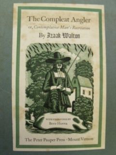 The Compleat Angler Izaak Walton Peter Pauper Press