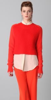 3.1 Phillip Lim Boxy Textured Pullover Sweater
